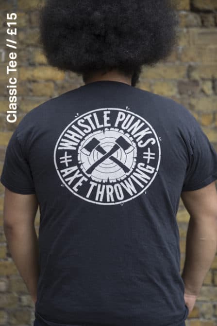 Whistle Punks black t-shirt