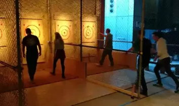 Manchester Whistle Punks Axe Throwing Venue